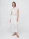 High-waisted Skirt Off White