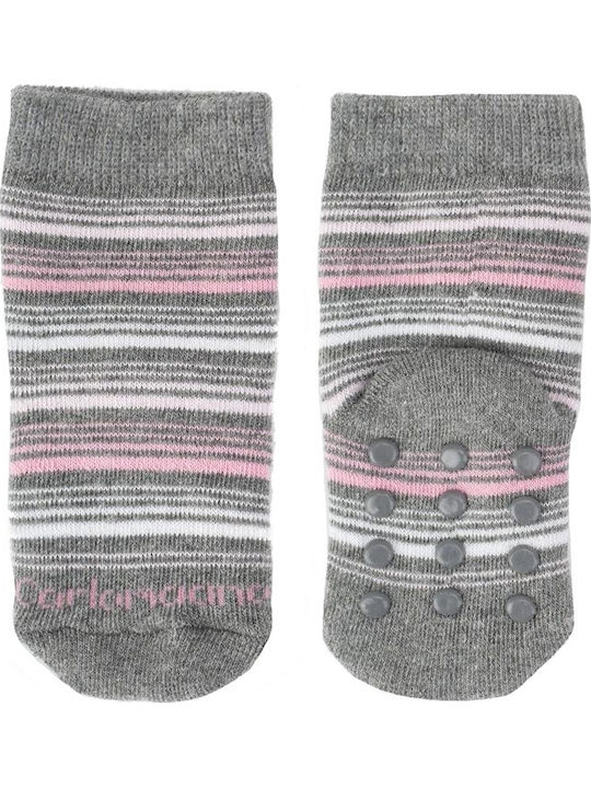 Carlomagno Kindersocken Rutschfest PINK