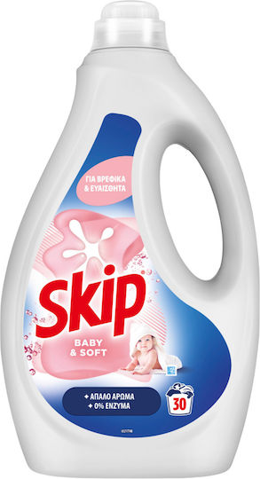Liquid Laundry Detergent Talc Soft Skip 30 Pieces