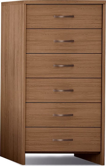 Гардероб за Спалня No 4 6 Чекмеджета Орех 55x43x112см
