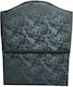 Jgs S.a No4 Bed Headboard Leather Petrol Blue Black 90cm X 7cm X 112cm