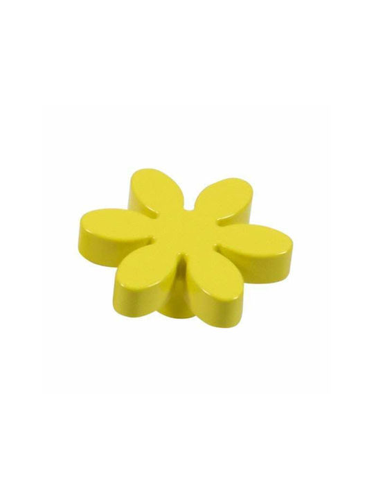 Kids Knob Casadino Flower Yellow 5.5 Cm