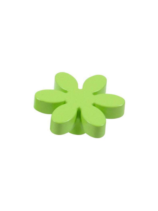 Buton Copii Casadino Floare Verde 5,5 Cm