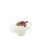 Möbelgriff Gem Pc 46 Weißer Gebrochener Porzellan Rosa Blumen Durchmesser 47mm