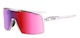 R2 Cycling Glasses with Pink Frame & Transparent Lenses