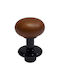 Italian Furniture Knob Eureka 11697-000-acc1 Black Matte Brown D.16