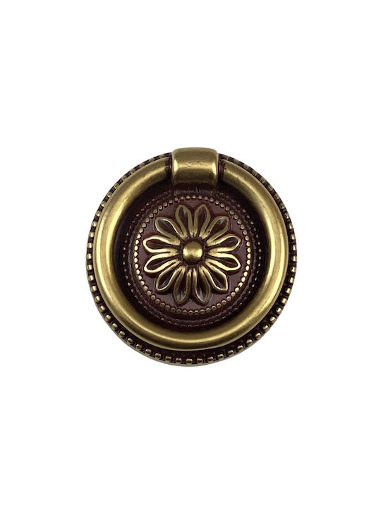 Möbelgriff Kremastho Bosetti Marella 12224 Gold Patina Patine Bm Φ47mm