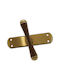 Valli&valli 4744-brz Italienischer Messing-Fenstergriff Bronze-Gold Matt Maße 150×37×57 Mm