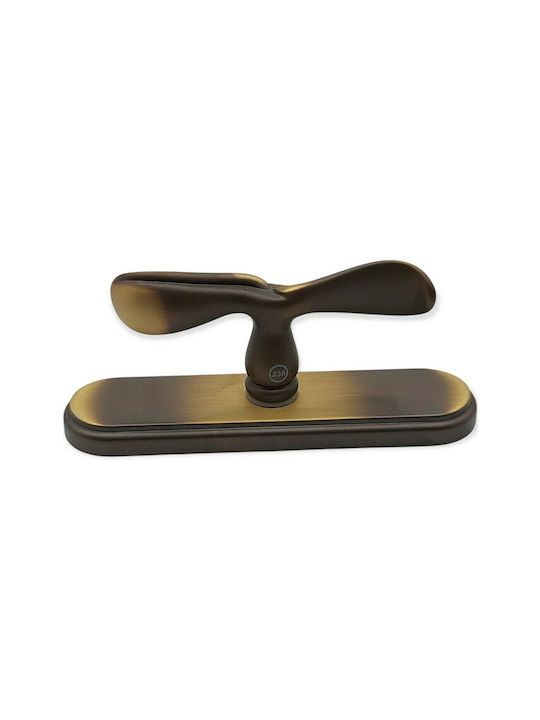 Mânere Pentru Ferestre Italiene Din Oțel Bronz Valli&valli 4763-brz1 Bronzat Dimensiuni 153×39×60 Mm