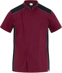 Giblor's Coat Chef Burgundy with Short Sleeve Giblor's Coat Chef Burgundy with Short Sleeve
