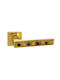 Türgriffe Rosette Linea Cali Brera 1172 Gold Kristall Rechts Sicherheit Zylinder