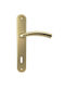 Door Handle Plate Finetto Art.180420 121x51mm K-90mm Matte Gold Pair Double Door 243-180f420plo-Pair Double Door