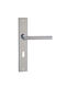 Door Handle Plate Finetto Art.080056 121.5x51mm K-90mm Satin Stainless Steel Right Front Door 243-080a056bsn-Right Front Door