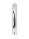 Sliding Door Flush Handle Zogometal 220 Matte Chrome with Key Hole