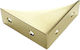 Bosetti Marella 45947 Polished Brass Furniture Corner Shelf 11 Step Glossy 5.3x5.3x2.2cm
