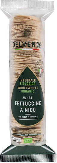 Fettuccine Organic 250g Organic Whole Grain Durum Wheat Semolina Vegan Non-GMO IFS Spring Water Bronze Drawn Slow Drying Bio
