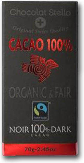 Chocolat Stella Ciocolată Neagră 100% Cacao 70g Ciocolată
