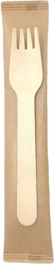 Wooden Food Forks Packaged 1/1 Craft Envelope 100pcs