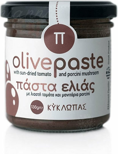 Olivenpaste Getrocknete Tomate Pilz Porcini 130gr Kýklōpas