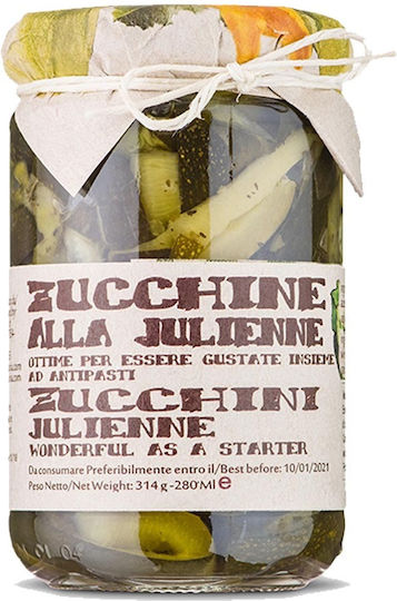 Filetti Di Zucchine 280g Lagerstabile Lebensmittel Gurke Mit Olivenöl Gmo-frei Handgemacht In Italien