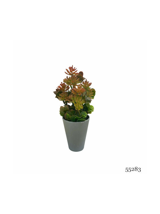 Plantă Artificială Ibergarden Dimensiuni 10x10x22cm Ghiveci Gri