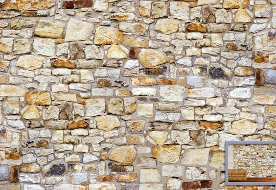 Ταπετσαρία Τοίχου Stone Wall 366x254εκ