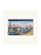 Poster Maxi Hiroshige Mount Fuji Koganei Bridge 61x91.5cm Wooden Frame White Acrylic Shatterproof Glass K1041-3 +pp34637