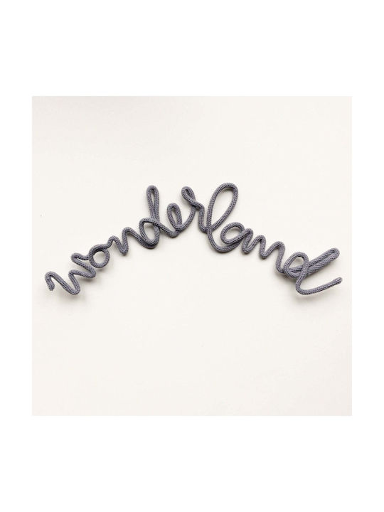 Wonderland Wire Decoration Wonderland Διακοσμητικό Τοίχου Ροζ Καφέ Μουσταρδί Γκρι