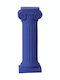 Candle Holder Kallias S351114kl 28.5x9.8x9.8cm Blue Sophia Ceramic
