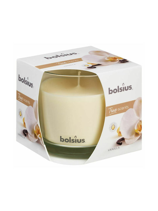 Aromatic Candle Glass Cup 95/95 Bolsius Vanilla