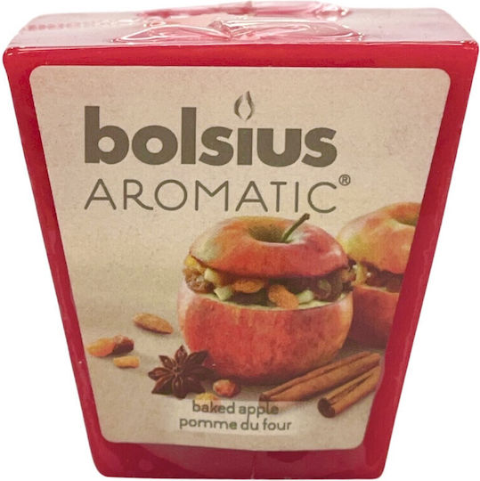 Αρωματικό Κεράκι Τετράγωνο 48/48mm Bolsius Aromatic Μήλο Ψημένο & Κανέλα