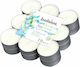 Bolsius Tealights with Aromatic White Tea and Mint in White Colour (up to 4 Hours Duration) 18 Pieces