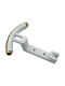 Italian Wall Hanger Zamac Eureka 2070-00-11b1 Glossy White-Gold Dimensions 141×101×58 Mm