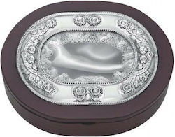 Cutie pentru Coroane de Nuntă Placată cu Argint M7342