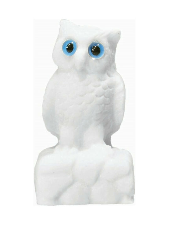 Eule Statue Alabaster Weiß 4,5cm x 3cm