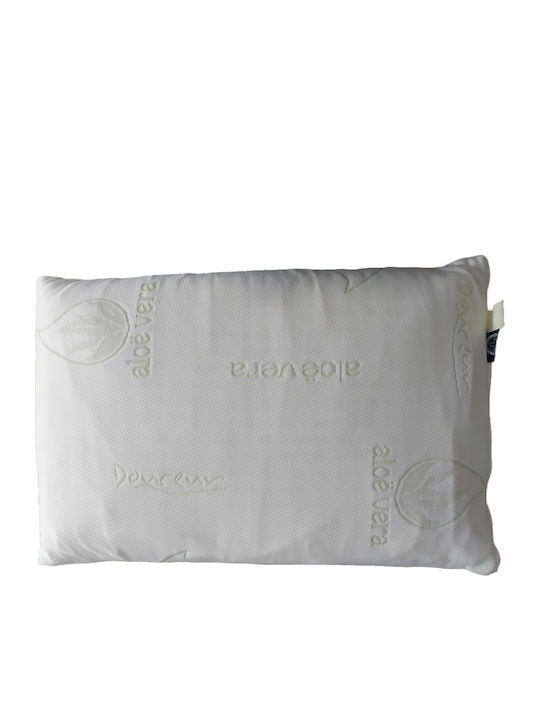 Μαξιλάρι Ύπνου Latex Douceur 40x70x12 Αφαιρούμενο Κάλυμμα Aloe Vera Μέτριο