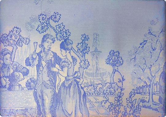 Tablecloth 160x160cm Fabric Vassiliadis Versalies Azul