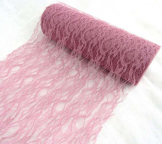 Roller Lace Runner 25cmx20m Dusty Apple
