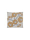 Eightmood Decorative Pillow Poppy Soft Yellow Blue White 100% Cotton H45x45cm