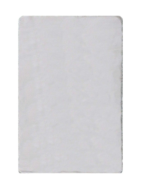 Χαλί Super Fluffy Light Grey 100x160cm