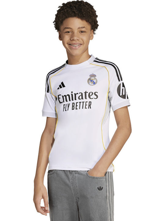 Real Madrid 25/26 Home JN8887 Παιδική Φανέλα Εμφάνισης Ποδοσφαίρου Real Madrid 25/26 Home JN8887 Παιδική Φανέλα Εμφάνισης Ποδοσφαίρου