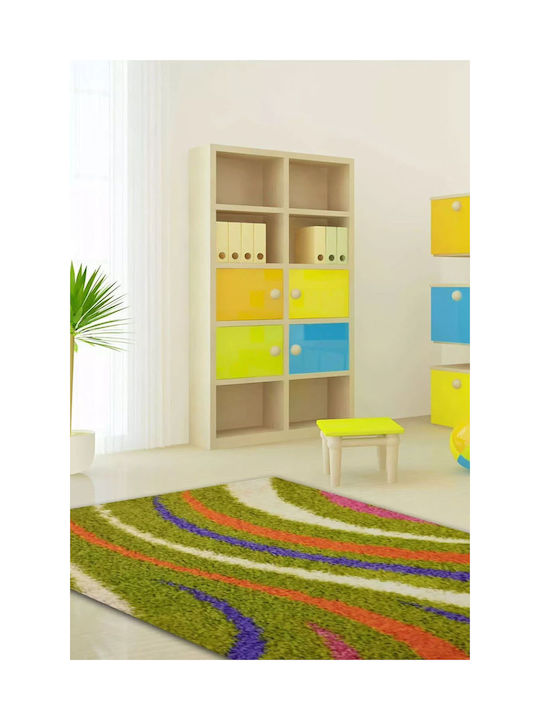 Bedroom Set 3 Pieces Next Shaggy 1130 Green Set 2 66x130 & 66x200 Heatset