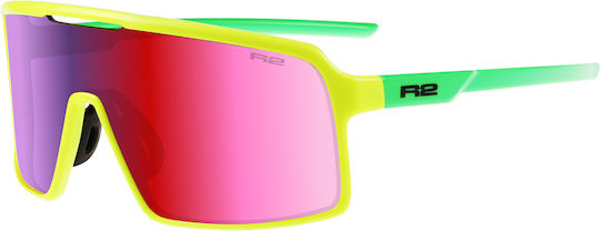 R2 Cycling Glasses with Green Frame & Photochromic Lenses