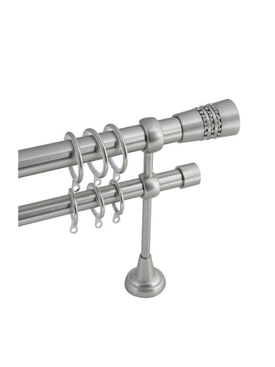 Metallic Extendable Curtain Pole A4 Diameter 25...