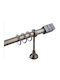 Extendable Metallic Curtain Pole Cube Single Ø25mm 140-250cm Antique