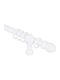 Wooden Curtain Pole Oem Φ35 White 120cm