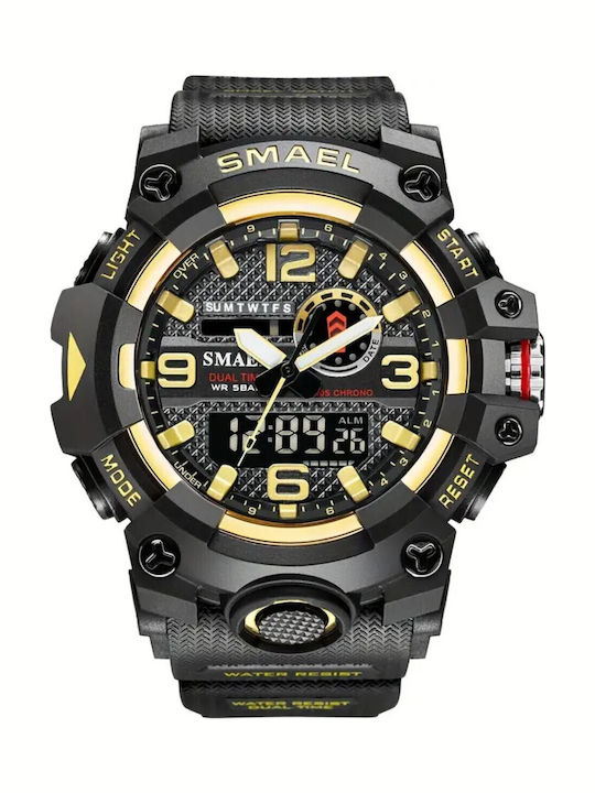 Smael Herrenuhr Camouflage Smael Uhr SMAEL Männer Military Uhr 50m