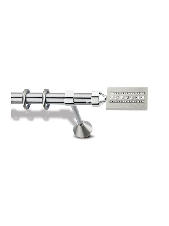 Metallic Curtain Pole Enis Artemis Nickel Matte...