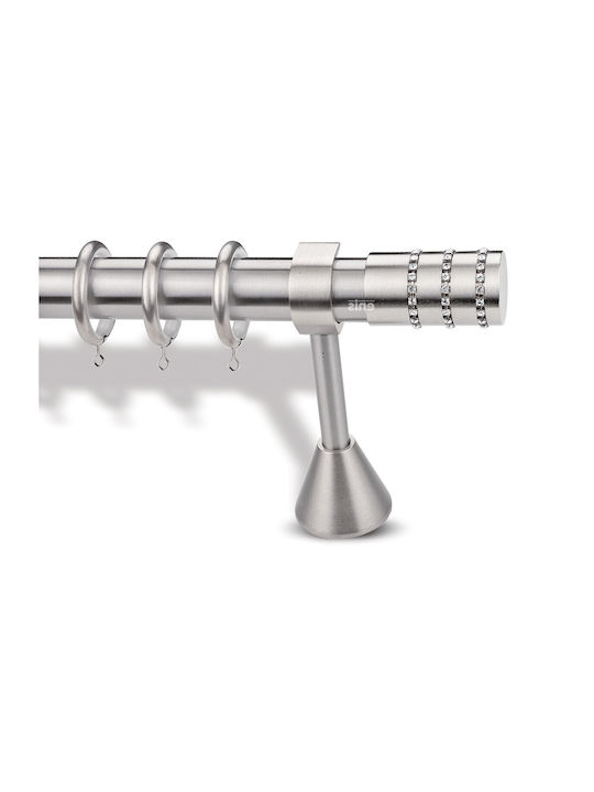 Metallic Curtain Pole Enis A5 Chain Nickel Matt...