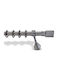 Metallic Curtain Pole Enis India Industrial 300cm Double Rail